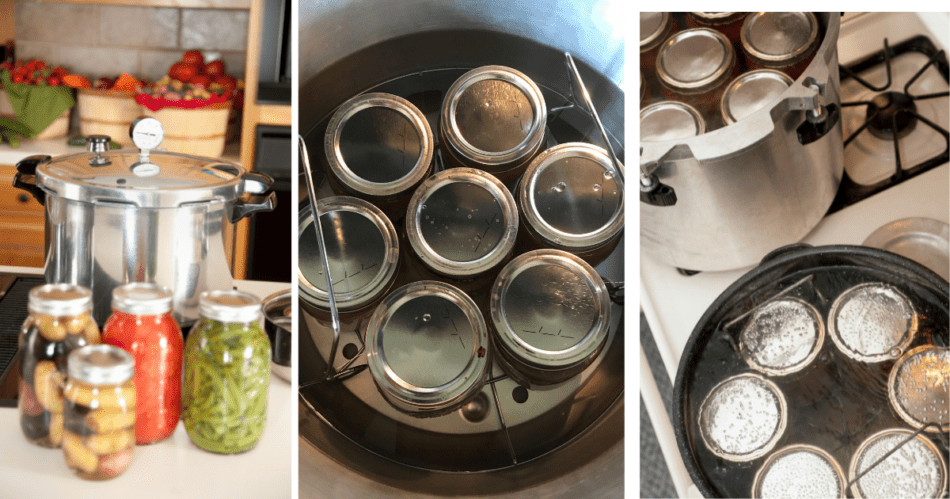 Pressure canning at home.