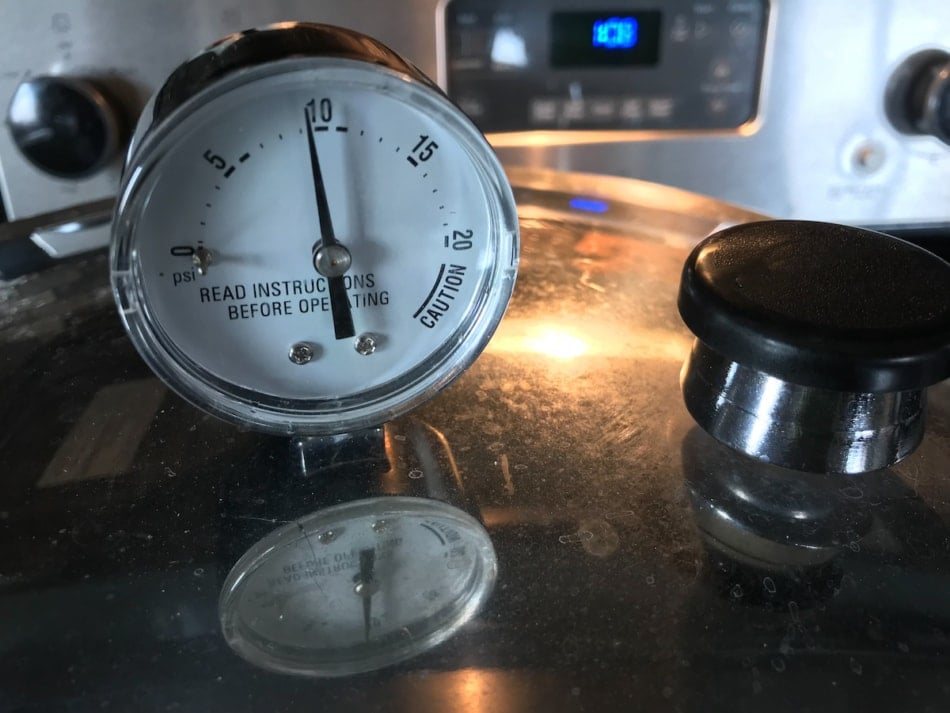Pressure canning gauge.
