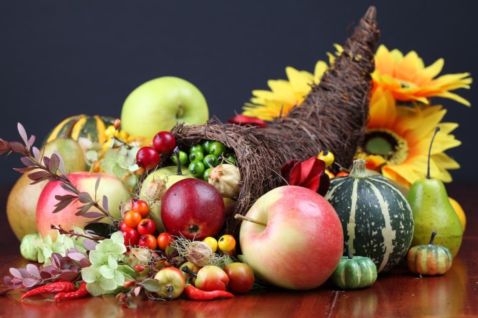 A cornucopia to symbolize fall equinox.