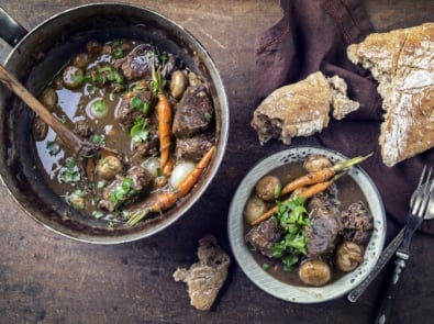 Hearty, Rich Moose Bourguignon (Moose Stew) featured image