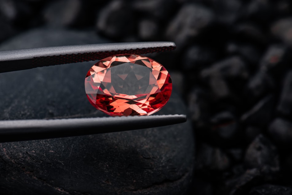 January's birthstone, the garnet, actually comes in many different colors is most commonly known for being a deep red color.