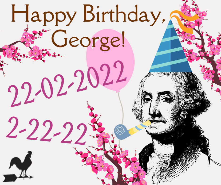 Washington's Birthday is an 8 digit palindrome in 2022