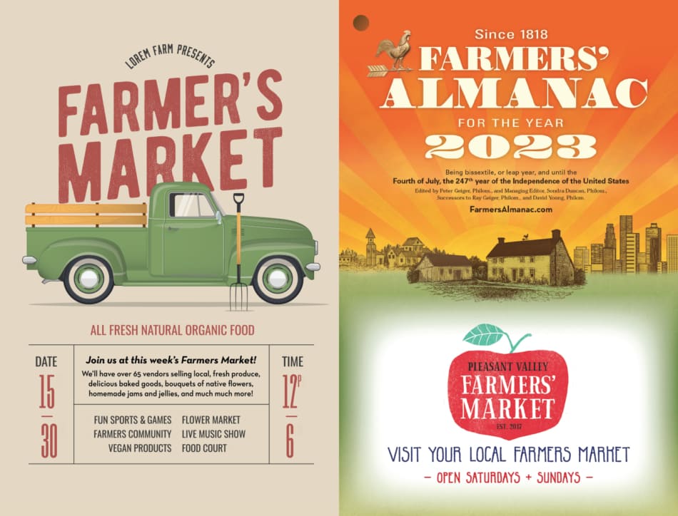 Promotional Edition Farmers' Almanac sample.