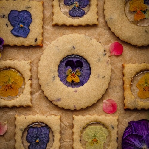 Shortbreads by Must Love Herbs overhead view.