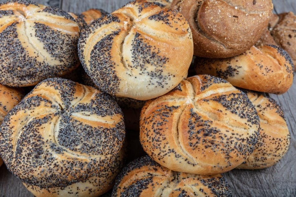 Poppy seed bagels.