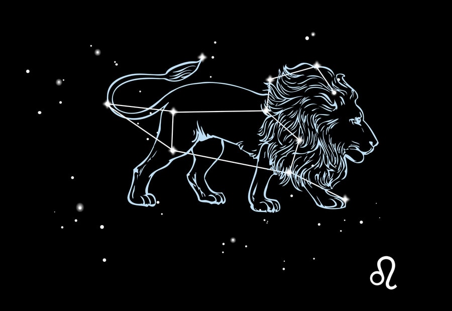 Leo in the June night sky.