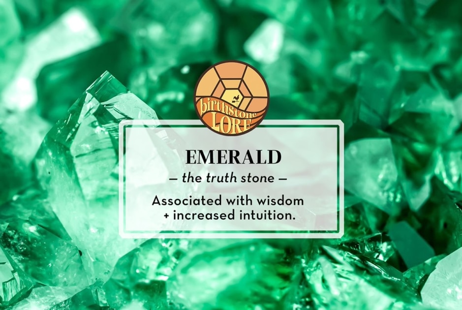 May birthstone is emerald.