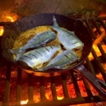 How to grill fish in a skillet.