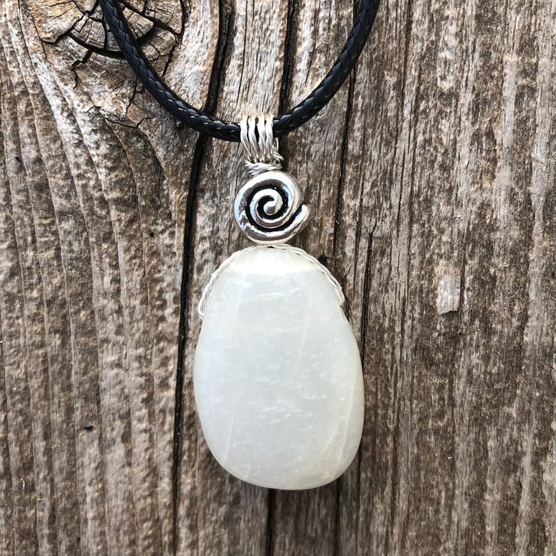 June Birthstone Jewelry Moonstone Necklace.