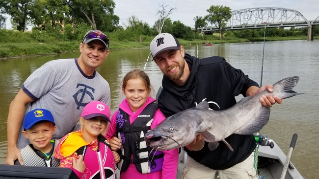 A family catfishing together.