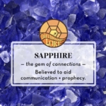 An image of a sapphire to represent the September birthstone.