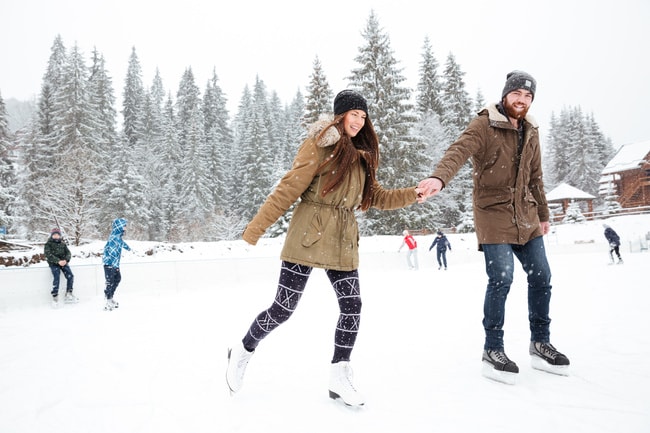 A budget friendly activity for family fun is ice skating.