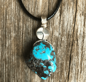 December birthstone turquoise necklace.