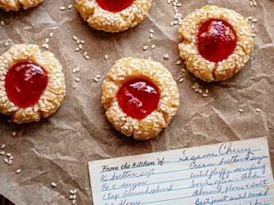 Cherry Thumbprint Cookies Recipe — A Great Holiday Gift Idea! featured image