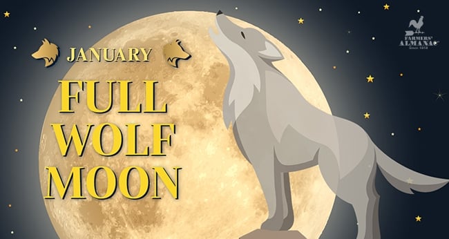 Full Moon January 2024 Wolf Moon.