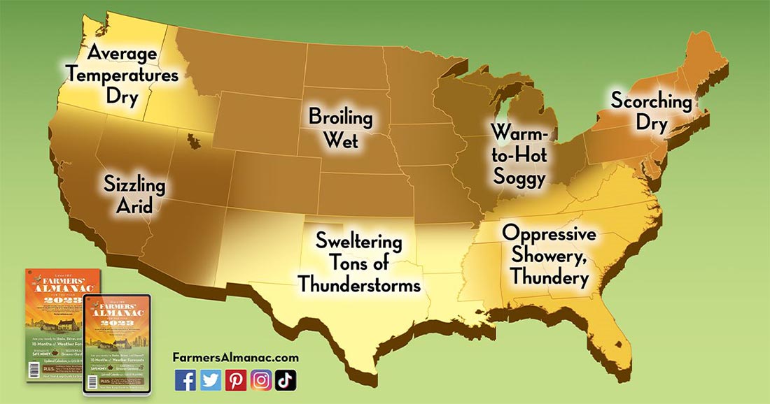 Farmers' Almanac Summer Forecast USA