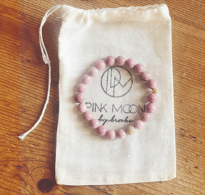 Pink moon bracelet.