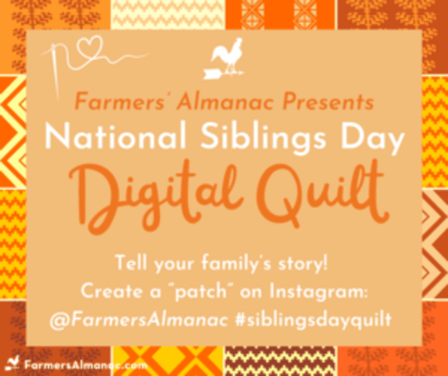 National Siblings Day quilt project.