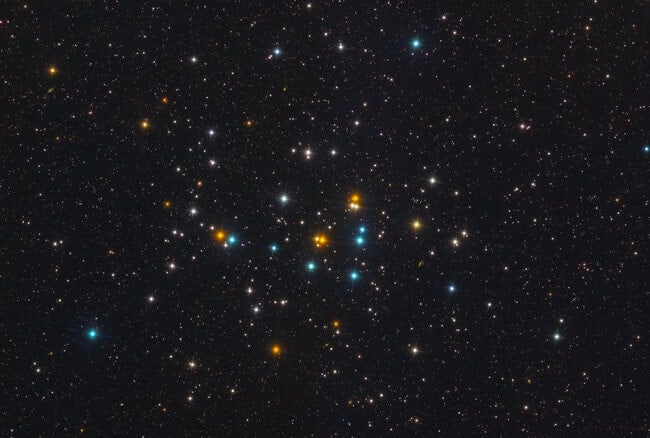 June night sky with the beehive cluster.