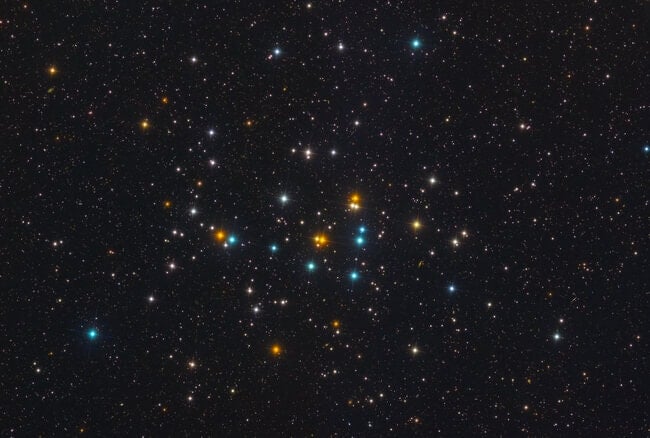 June night sky with the beehive cluster.