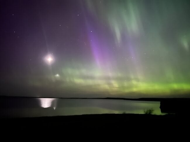 The Northern lights in South Dakota.