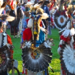 Indigenous peoples celebrating Indigenous Peoples' Day.