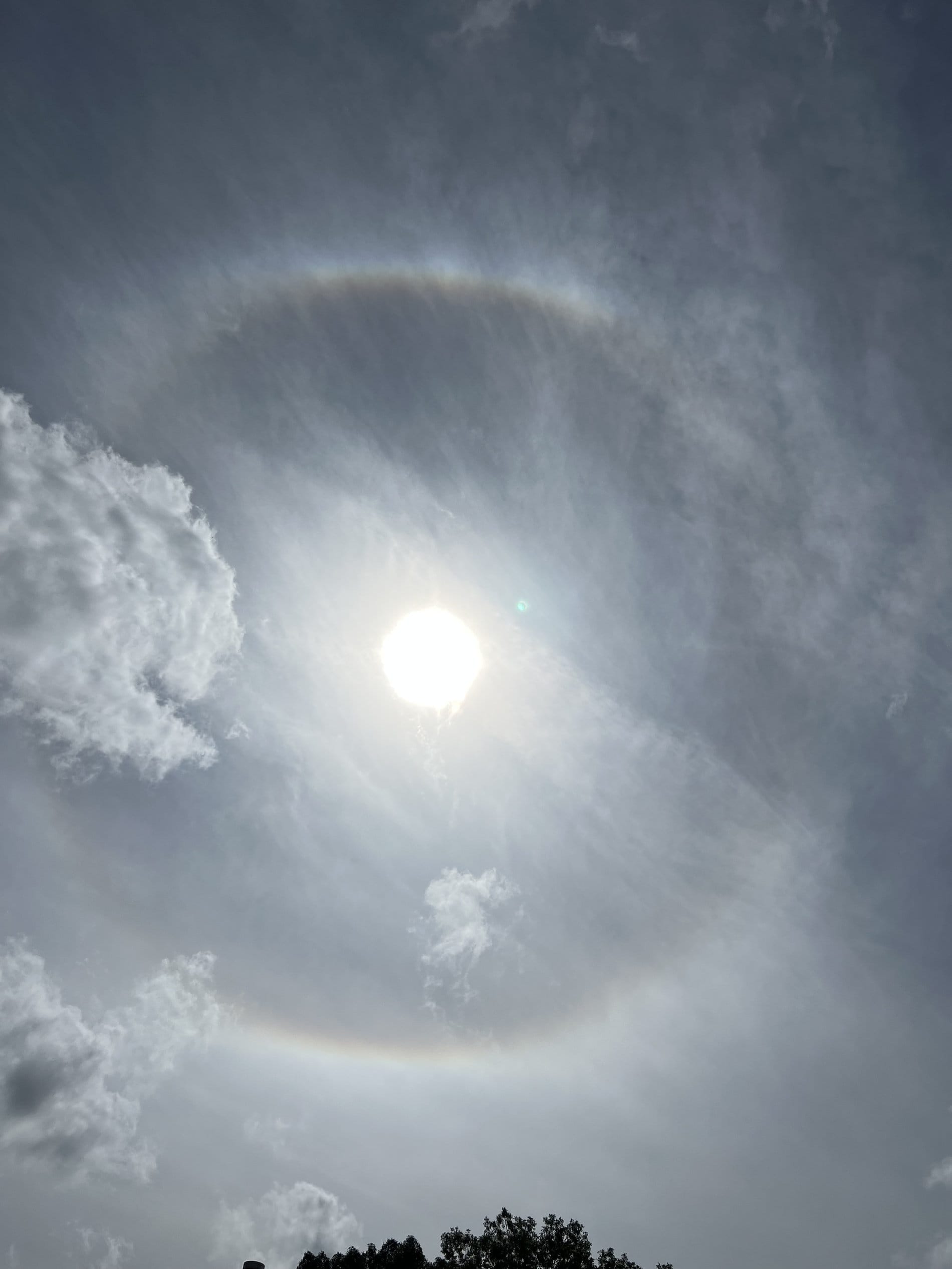 Yes, 'halo' around sun or moon forebodes inclement weather