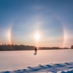 Sun dog and Sun halo phenomenon.