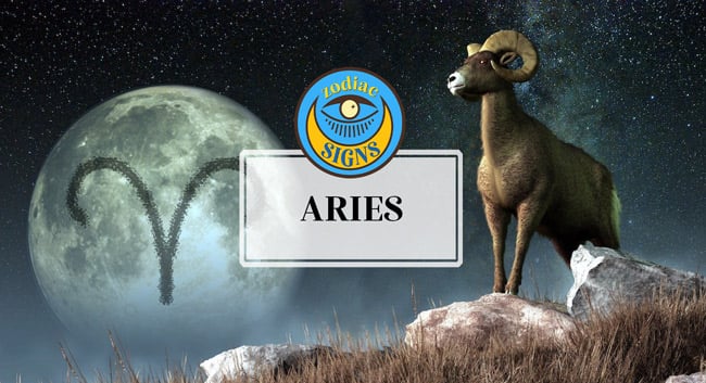 Aries, one of the April symbols.