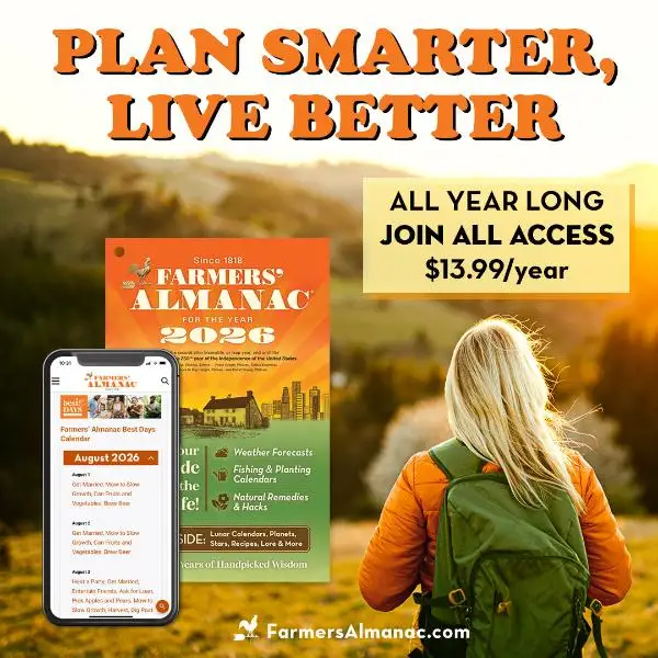 Farmers' Almanac 2026 All-Access Membership - Digital + Print.