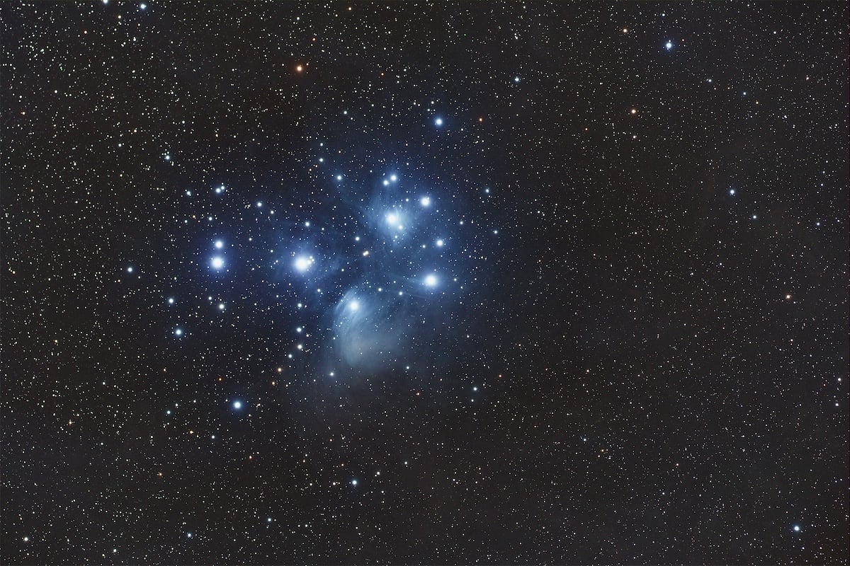 The Pleiades star cluster, the Seven Sisters that ancient farmers used to time planting and harvest