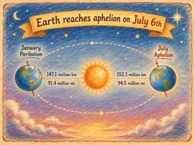 Why Earth Is Farthest from the Sun in July — Yet Summer Is at Its Peak featured image