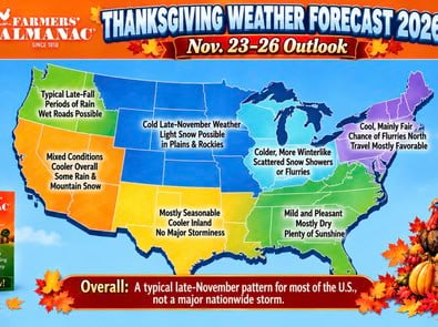 Thanksgiving Weather Forecast 2026: What to Expect Across the U.S. featured image