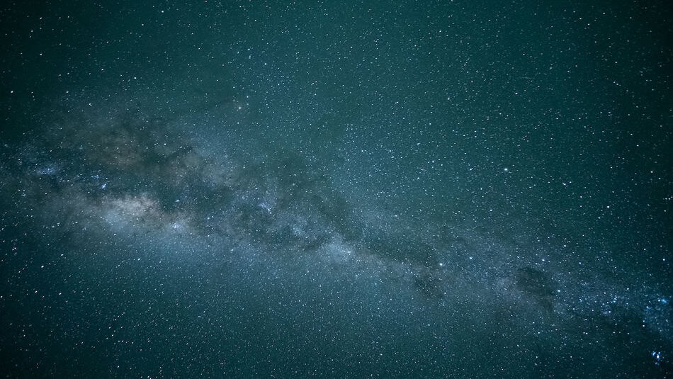 Stunning view of the Milky Way galaxy over a dark night sky.