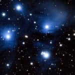 Night sky featuring the Seven Sisters star cluster and surrounding stars.
